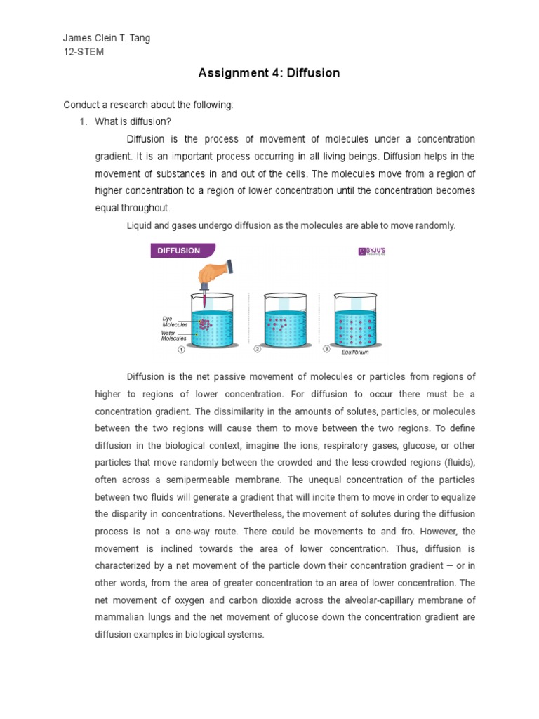 Real-Life Examples of Diffusion | PDF | Diffusion | Atmosphere Of Earth