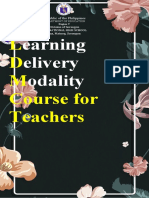 Learning Delivery Modalities - PORTFOLIO