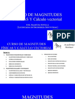 Curso de Magnitudes Fisicas y Calculo Vectorial