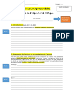Document Préparatoire (Plan-Texte-Écrit)