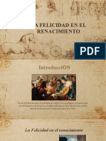 La Felicidad en El Renacimiento