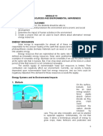 Module 13 - Energy Resources and Environmental Awareness