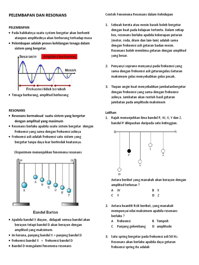 Pelembapan Dan Resonans Pdf