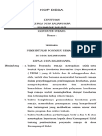 SK Pembentukan Posyandu Remaja Kaliangsana