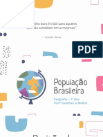 Slides População Brasileira