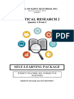 Practical Research 2: Self-Learning Package