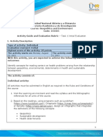 Activities Guide and Evaluation Rubric - Unit 1 - Initial Evaluation