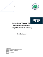 Designing A Virtual PBX For Mobile Telephony: David Pettersson