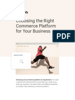 Choosing The Right Commerce Platform For Your Business
