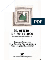 Bourdieu El oficio de sociologo Book