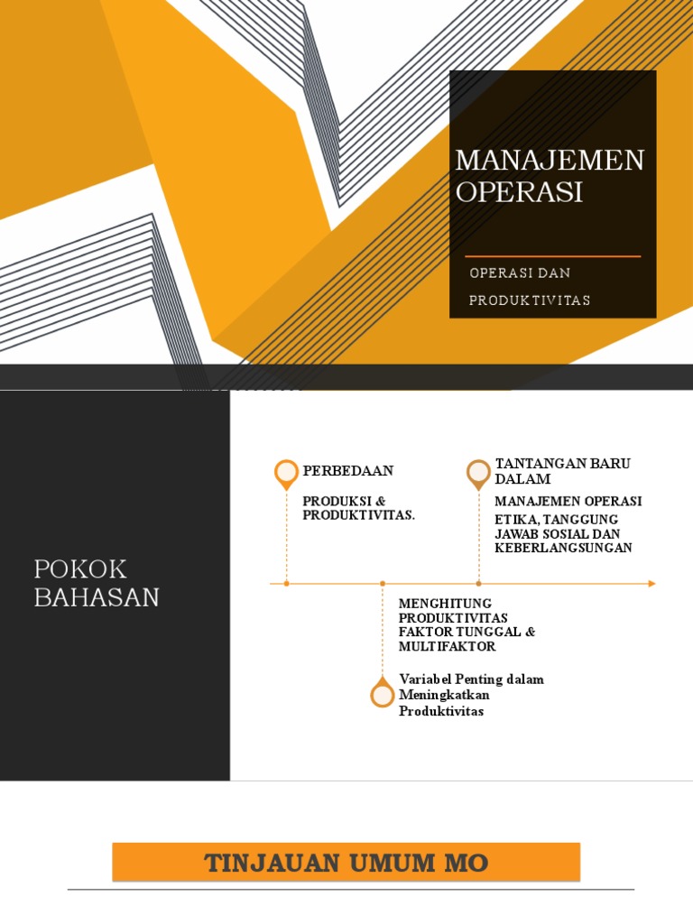 Manajemen Operasional dan Produktivitas | PDF | Bisnis | Komputer