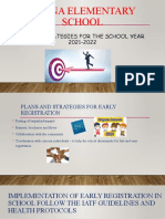 Tinina Elementary School: Plans/Strategies For The School Year 2021-2022