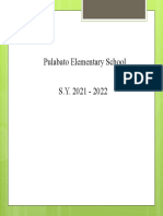 Pulabato Elementary School S.Y. 2021 - 2022