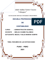 Resumen de Exposiciones de Administracion