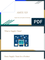 AMTE 325: Supply Chain and Logistics Introduction