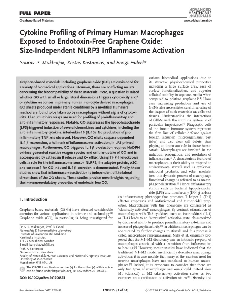 Mukherjee 2017 Descargar gratis PDF Macrophage Interleukin 10