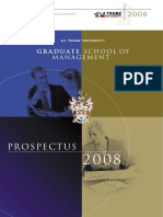 Prospectus: Graduate School of