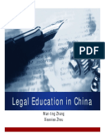 Legal Education in China: Wan-Ting Zhang Xiaoxiao Zhou