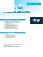 Athematical Ools Eterminants and Atrices