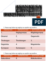 Pagsasanay Sa Aspekto NG Pandiwa