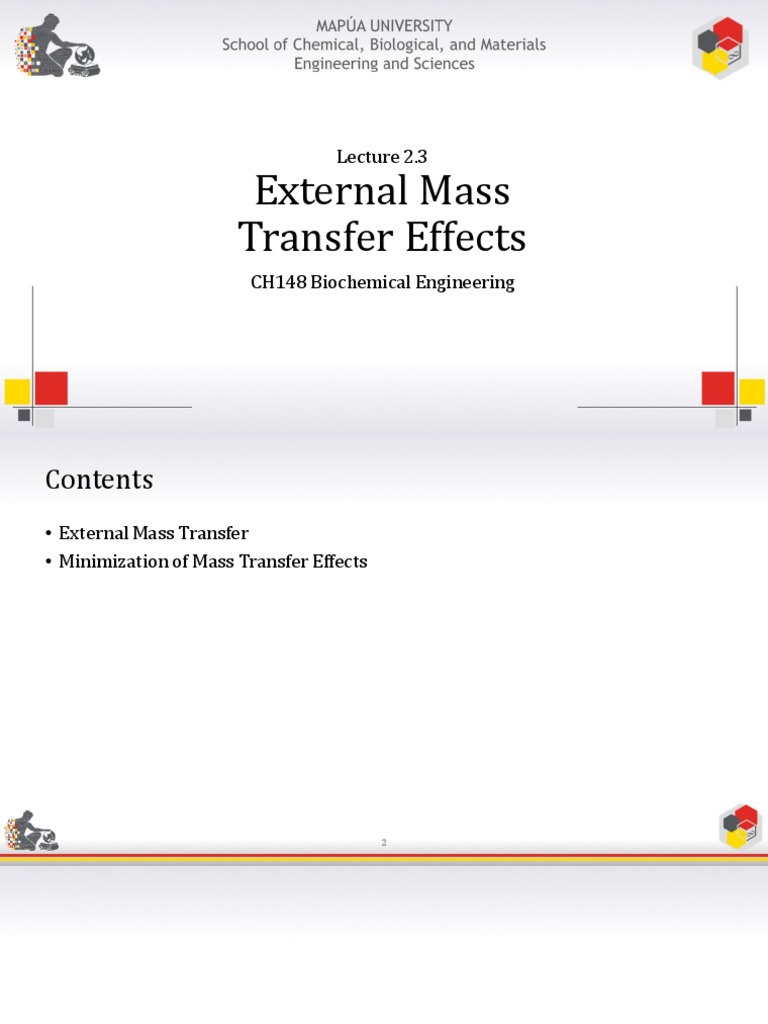 External Mass Transfer in Biochemical Systems | PDF | Reaction Rate ...