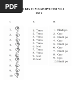 Grade 4 Answer Key | PDF