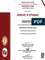 Certificate of Attendance