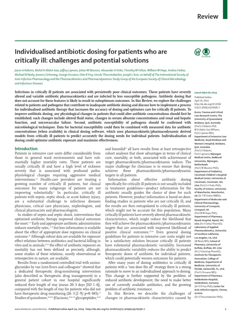 Review Lancet Infect Dis 2014 PDF Sepsis Intensive Care Medicine