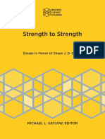 (Brown Judaic Studies 363) Michael L. Satlow (Editor) - Strength to Strength_ Essays on Appreciation of Shaye J. D. Cohen-Brown University (2018)