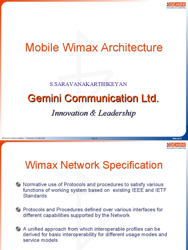 Mobile Wimax Network Architecture | PDF | Mimo | Wi Max