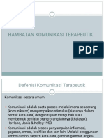 Hambatan Komunikasi Terapeutik