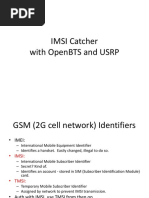 Imsi Catcher With Openbts and Usrp