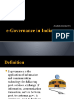 E-Governance in India: - Suchith Gowda B S