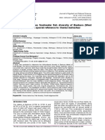 Study of Indigenous Freshwater Fish Diversity of Bankura (West Bengal), India With Special Reference To Clarias Batrachus