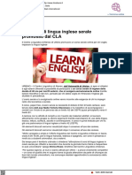 Corso di lingua inglese promosso dal CLA - Il Metauro.it, 2 ottobre 2021