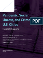 Pandemic, Social Unrest, and Crime in U.S. Cities: March 2021 Update