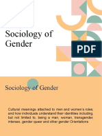 II. Sociology of Gender