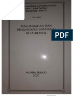 Naskah Akademis Dan Rancangan Peraturan Daerah Kabupaten Bungo Tentang Pengendalian Dan Pengawasan Minuman Beralkohol