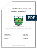 Critical Analysis of UAPA Amendment Act 2019