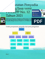 Persyaratan Penyedia Versi PerLKPP 12 2021 by Arif