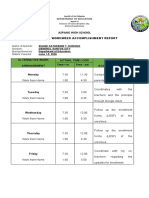 Accomplishment Report DORONG