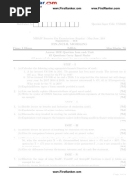 Financial Modeling Question Paper