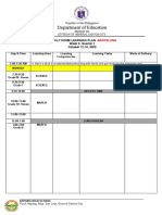 Department of Education: Weekly Home Learning Plan - Week 2-Quarter 1 October 12-16, 2020