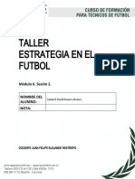 Modulo 6 Taller Estrategia en El Fútbol 2021