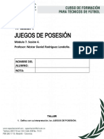 TALLER JUEGOS DE POSESIÓN