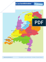 Mapa de Holanda a Color