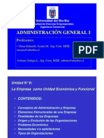 La Empresa Como Unidad Económica y Funcional