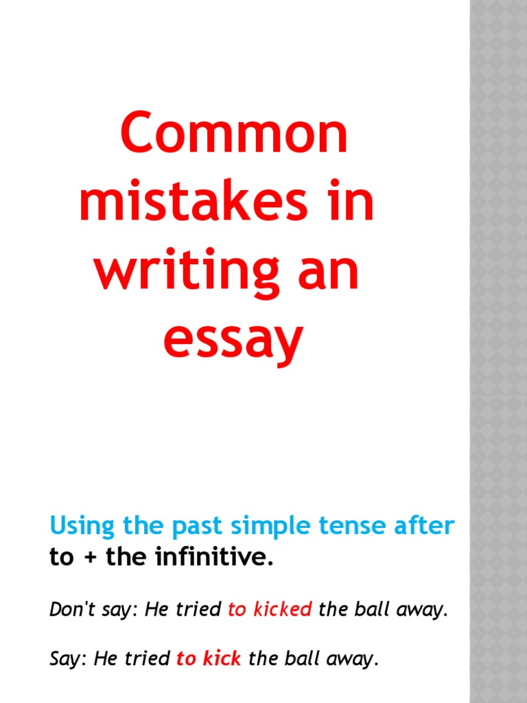 Common Mistakes | PDF