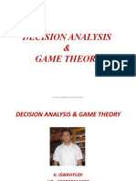 Decision Analysis & Game Theory