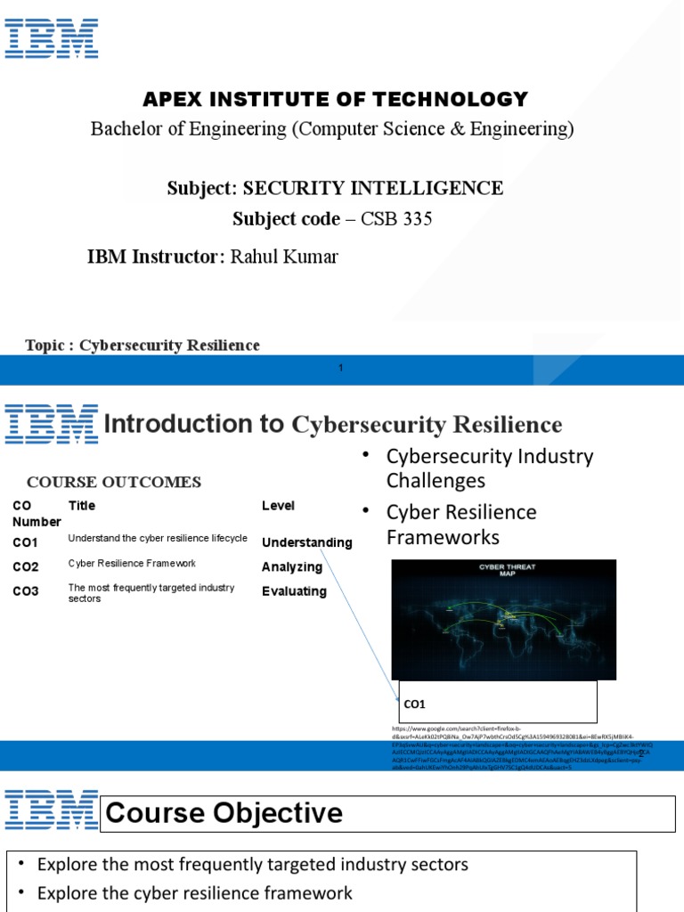 Cybersecurity Resilience Overview | PDF | Computer Security | Security